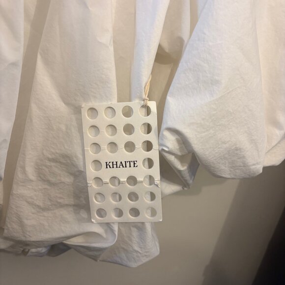 KHAITE Size 4 White Blouse (new) - Picture 2 of 3